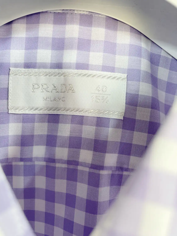 Prada Purple Cotton Long Sleeve Shirt Large