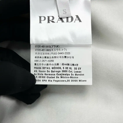 Prada Multicolor Cotton Blend Short Sleeve Sweatshirt