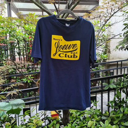 Loewe Navy Blue Cotton Short-Sleeve T-Shirt 0089