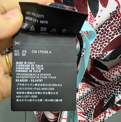 Prada Colorful Cotton Short Sleeve Shirt