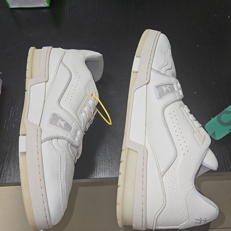 Louis Vuitton White Cement Low-Top Trainers 0079