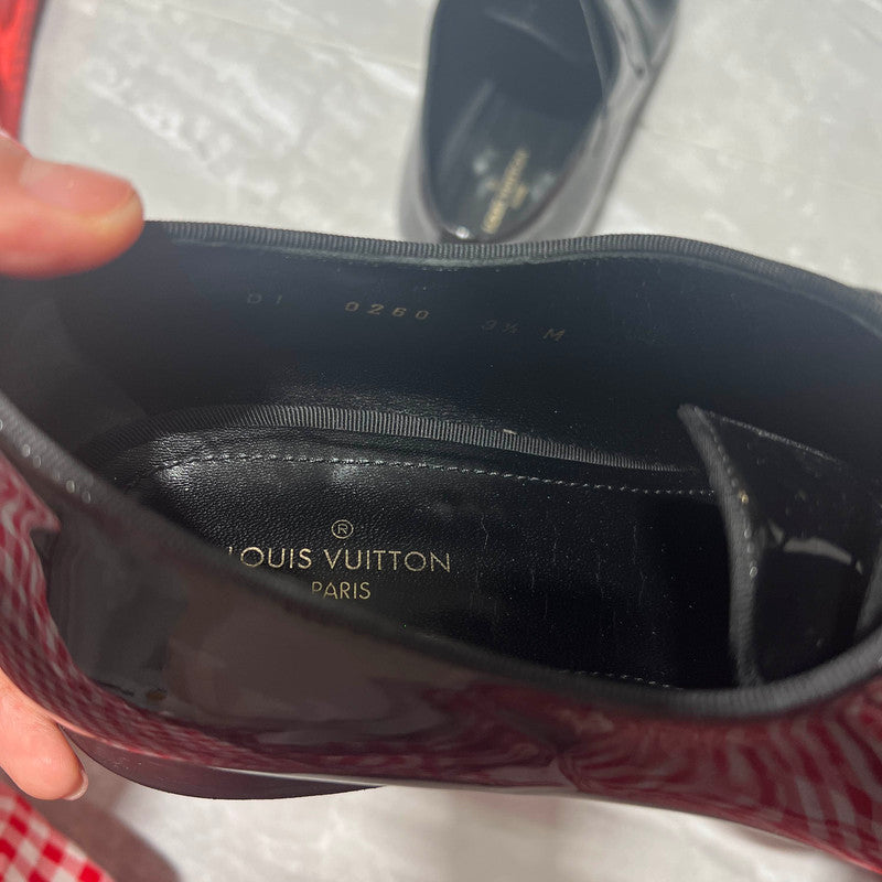 Louis Vuitton Black Patent Leather Casual Shoes 0079