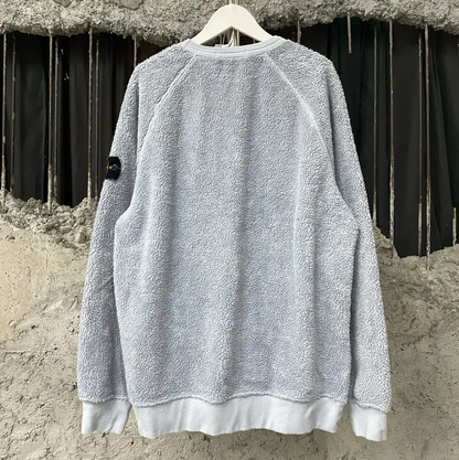 Stone Island Mid-Length Gray Long Sleeve Sweatshirt 0089