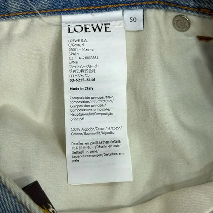 Loewe Blue Denim Men's Shorts 0089