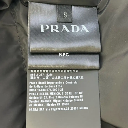 Prada Men's Black Mid-Length Down Jacket