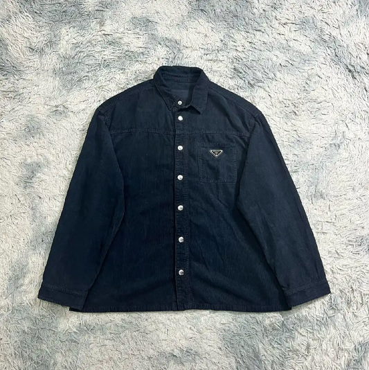 Prada Blue Long Sleeve Men's Jacket