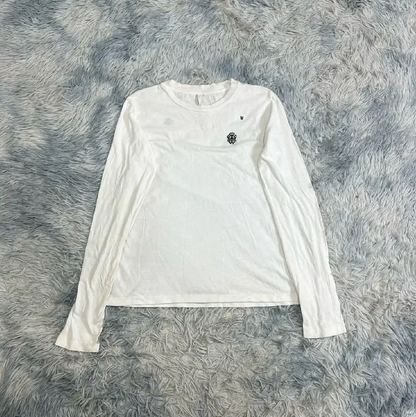 Chrome Hearts Men's White Long Sleeve T-Shirt 0089