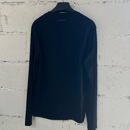 Prada Black Cotton Long Sleeve Sweatshirt for Men