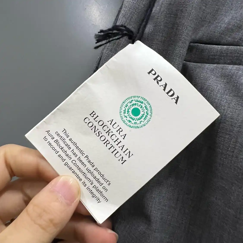 Prada Casual Gray Cotton Pants for Men