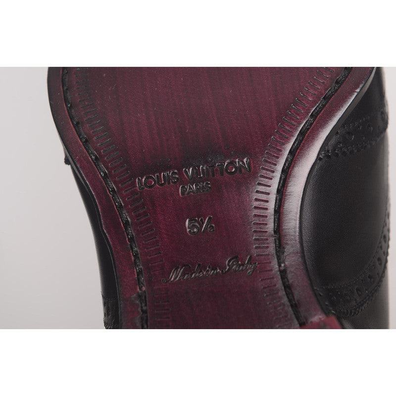 Louis Vuitton Stylish Black Casual Leather Shoes 0079