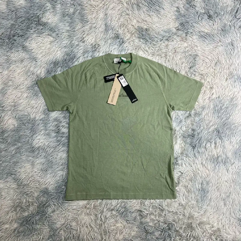 Stone Island Green Cotton Men's T-Shirt 0089