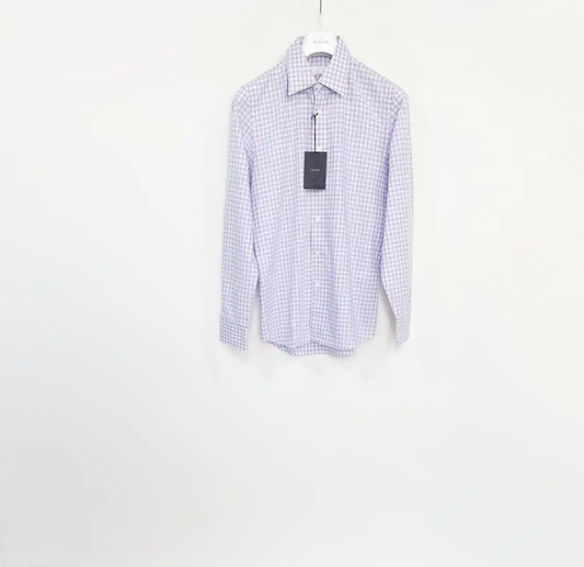 Prada Purple Cotton Long Sleeve Shirt Large