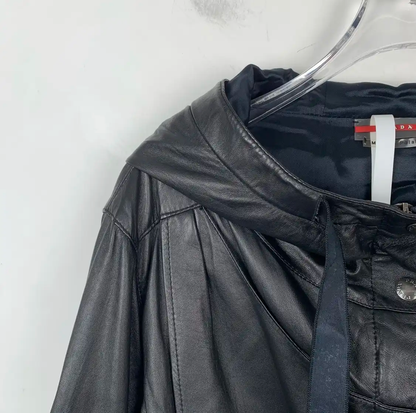 Prada Black Leather Jacket for Men