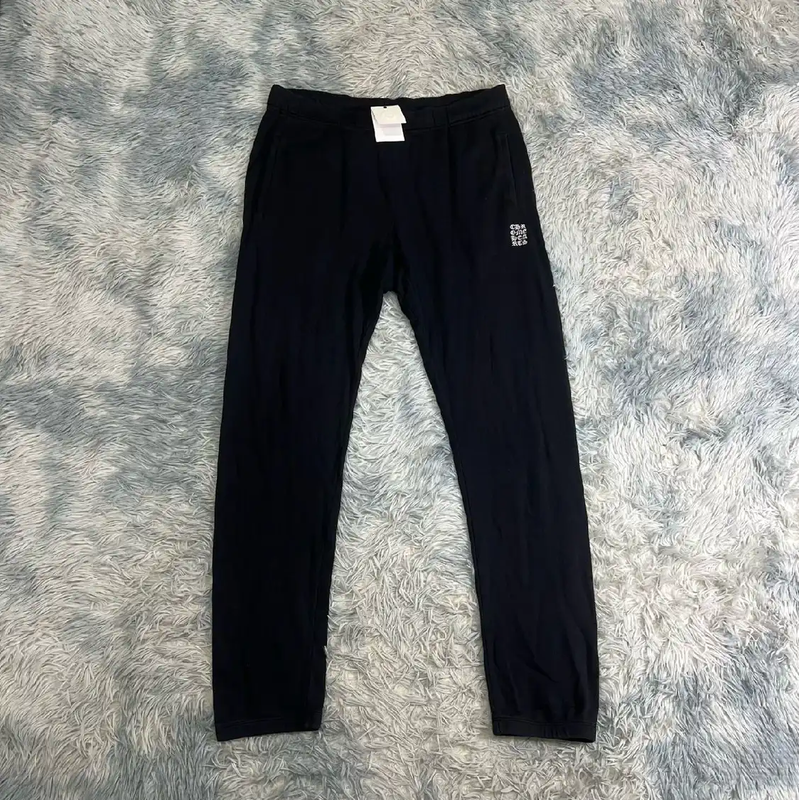Chrome Hearts Black Cotton Casual Pants for Men 0089