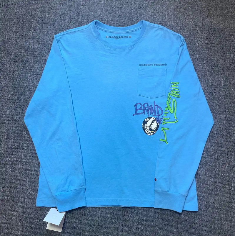 Chrome Hearts Long Sleeve Blue T-Shirt 0089