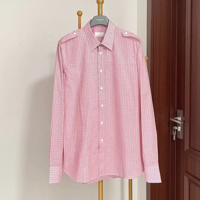 Prada Multicolor Cotton Men's Shirt