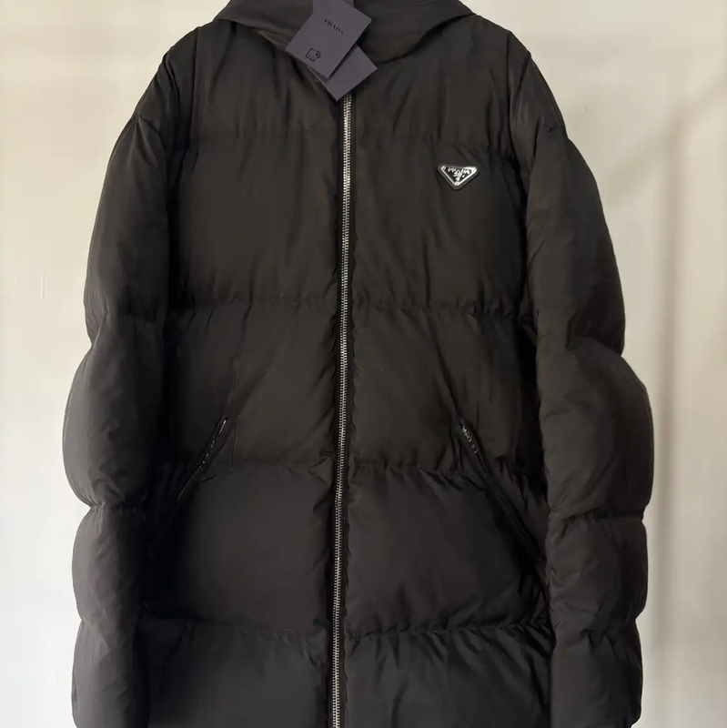 Prada Black Men's Down Jacket - XL Size