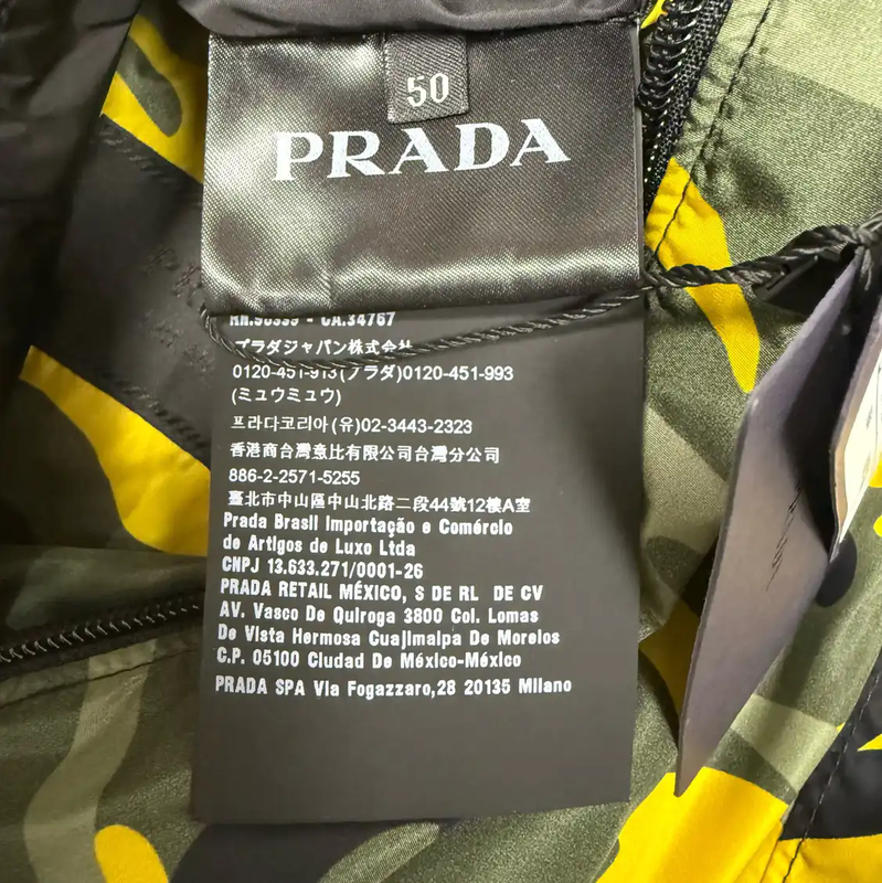 Prada Camo Print Nylon Jacket for Men