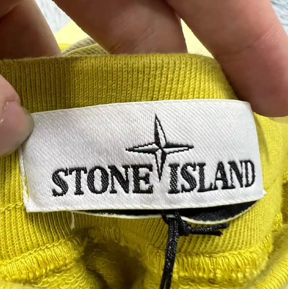 Stone Island Yellow Cotton Men's Shorts 0089