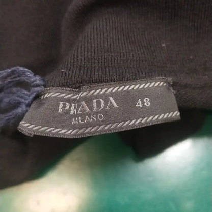 Prada Black Long Sleeve Polo