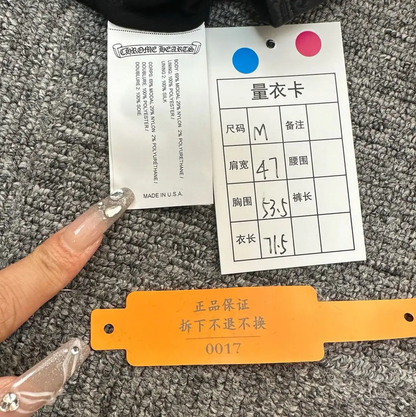 Chrome Hearts Black Cotton Embroidered Long Sleeve Jacket 0089