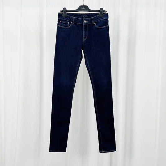 Prada Blue Denim Casual Pants for Men