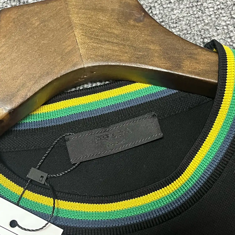 Prada Men's Black Cotton T-Shirt