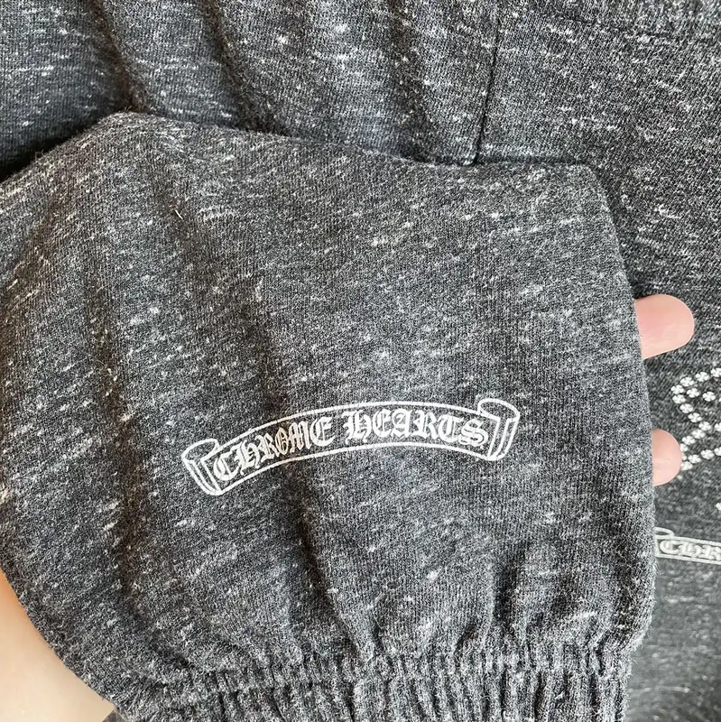 Chrome Hearts Men's Gray Casual Pants 0089