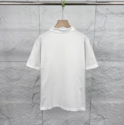 Prada White Cotton Men’s Polo Shirt