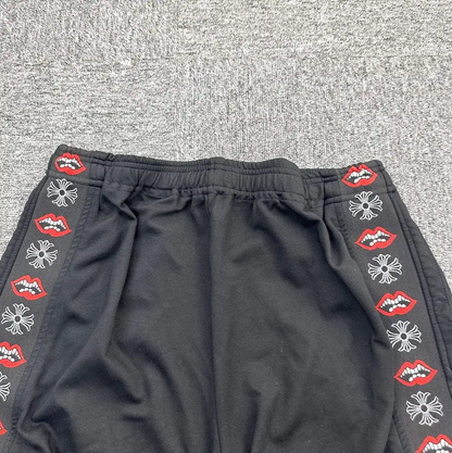 Chrome Hearts Black Cotton Embroidered Casual Pants 0089