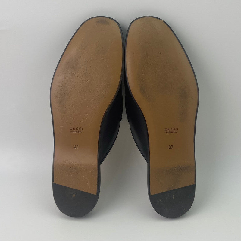 Gucci Black Interlocking Loafers with Tassels 0079