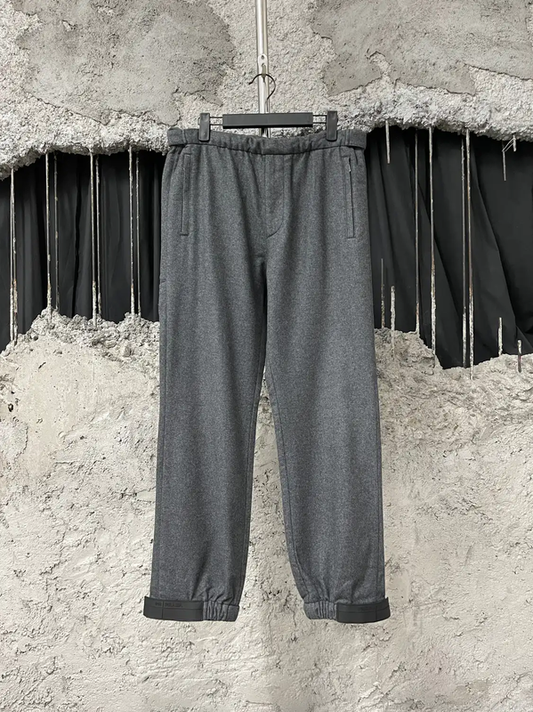 Prada Gray Wool Men's Casual Pants