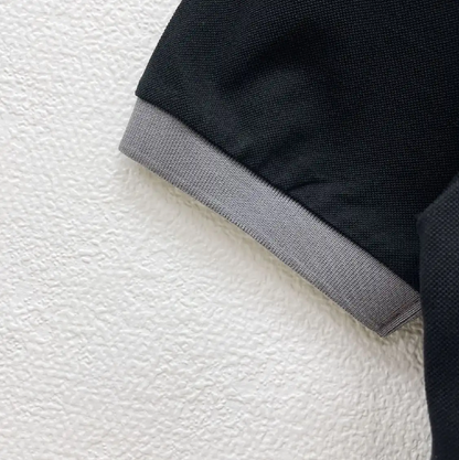 Prada Black Cotton Men's Short Sleeve Polo