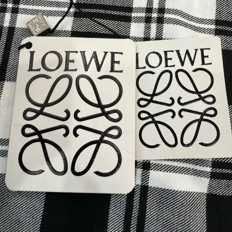 Loewe Gray Cotton Patchwork Shirt 0089