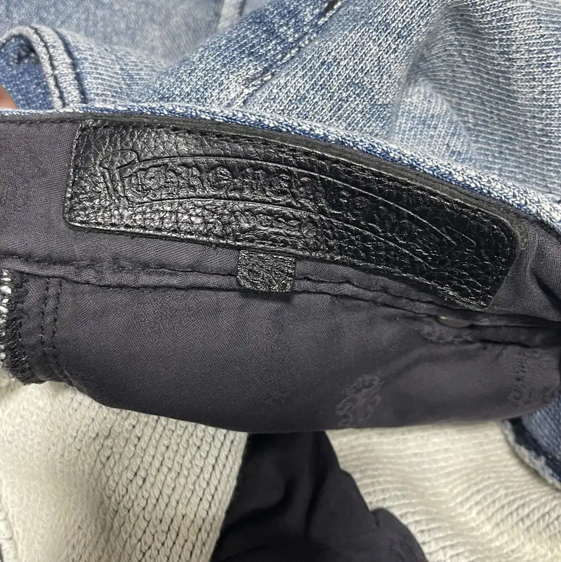 Chrome Hearts Light Blue Casual Pants for Men 0089