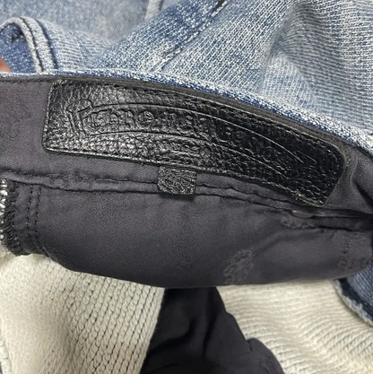 Chrome Hearts Light Blue Casual Pants for Men 0089