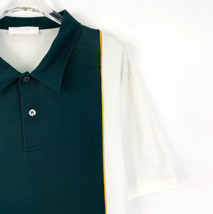 Prada Color-Block Cotton Men's T-Shirt