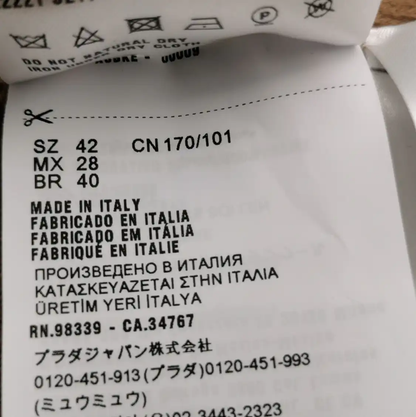 Prada Khaki Cashmere Logo Casual Pants