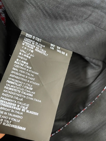 Prada XL Purple Wool Checkered Trousers