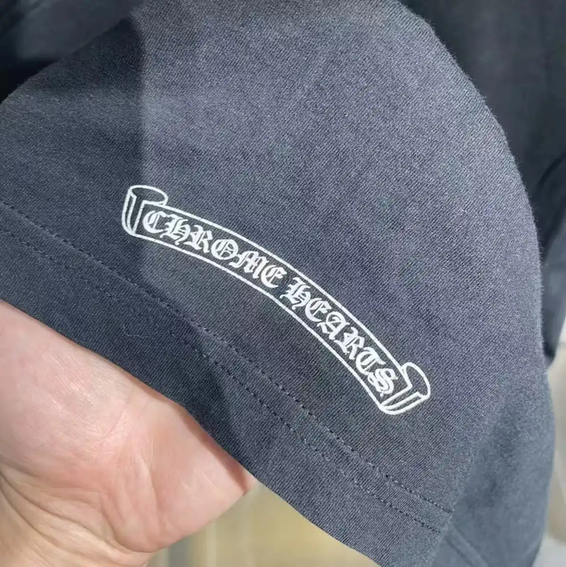 Chrome Hearts Black Cotton T-Shirt for Men 0089