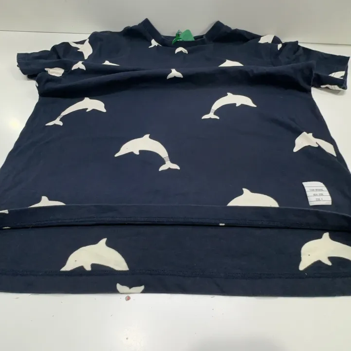 Thom Browne Dolphin Print Short Sleeve Tee