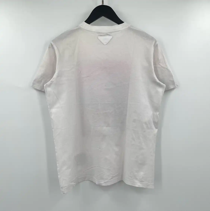Prada Summer White Cotton Short Sleeve T-Shirt