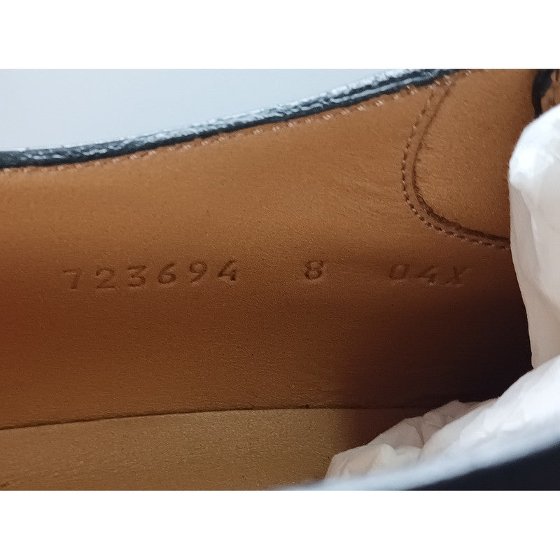 Gucci Black Leather Low-top Casual Shoes 0079