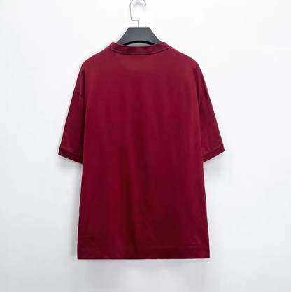 Prada Red Logo Cotton T-Shirt for Men