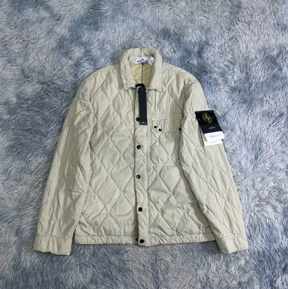Stone Island Men's Quilted Outer Jacket in Beige 0089