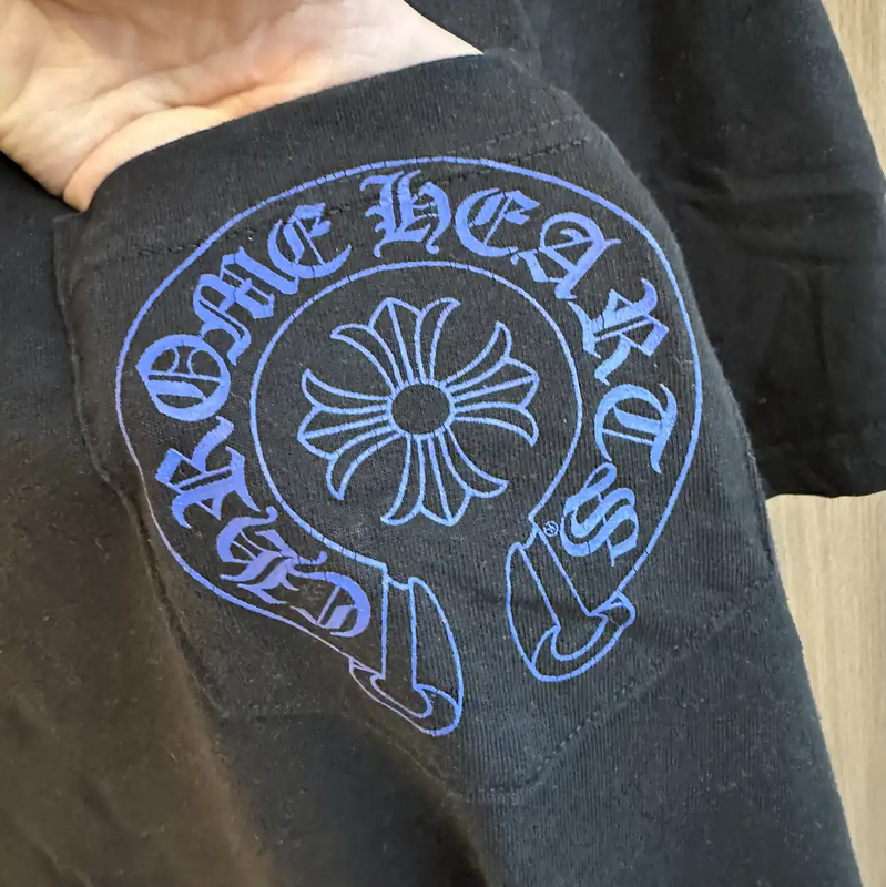 Chrome Hearts Black Cotton T-Shirt for Summer 0089