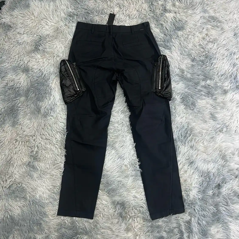 Stone Island Black Cotton Casual Pants for Men 0089