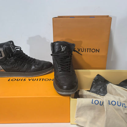 Louis Vuitton Rivoli Black Calfskin Sneakers 0079