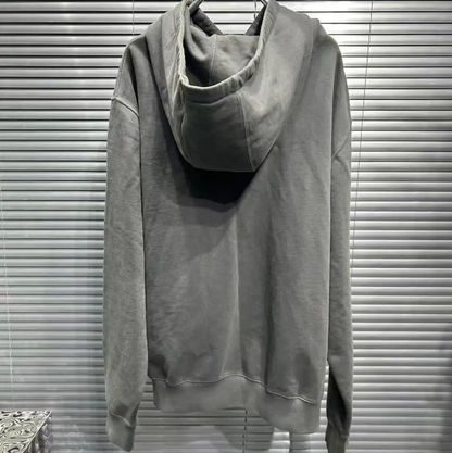 Prada Men's Brown Green Cotton Embroidered Sweatshirt