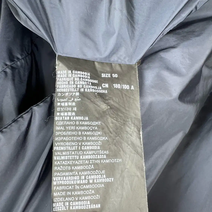 Prada Men's Navy Cotton Overcoat